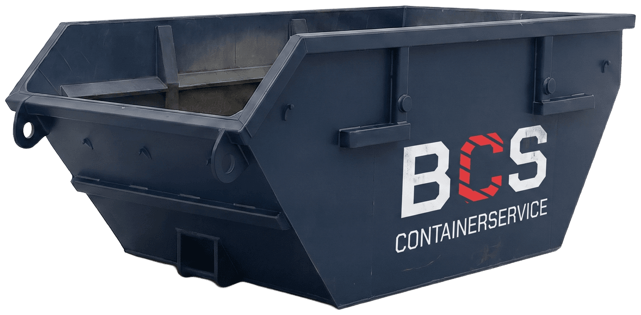 BCS Absetzmulde – offene Stahlmulde in Navyblau